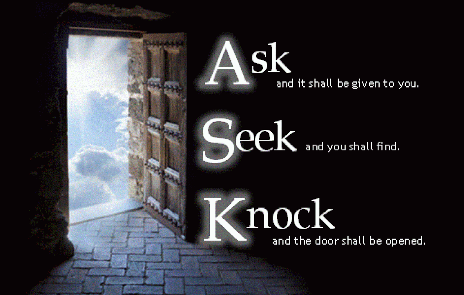 12 May – Ask, Seek, Knock! – Dayle Kinney